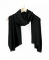 Oct17 Women Large Scarf Soft Cashmere Feel Shawls Wraps Winter Scarfs Light Scarves - Black - CD188ZY9G9K