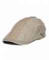 TS 100% Cotton Men's Gatsby Cap newsboy IVY Hat - Beige - CP11X4WMGCX