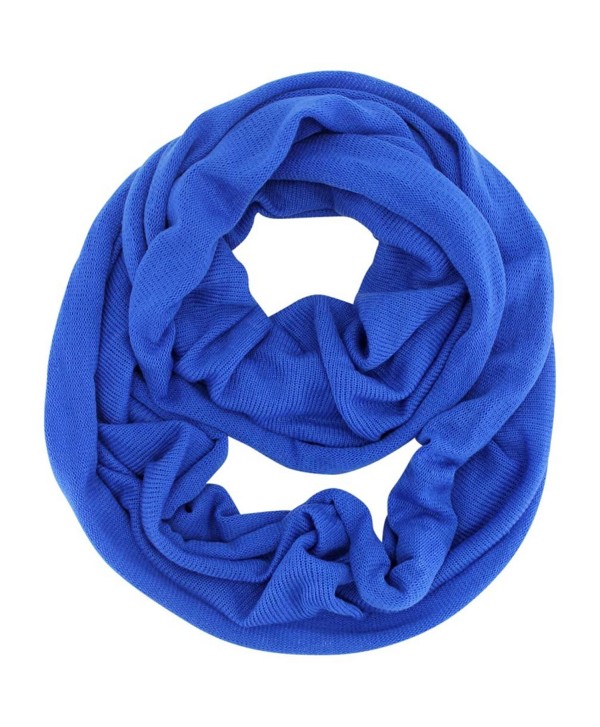 Classic Knit Winter Unisex Infinity Scarf - Blue - CU11HRPRSGR