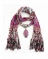 XUANOU Women Tassel Scarf With Elegant Rhinestone Pendant Scarves - C812N7F0CJ4