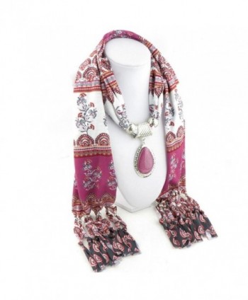 XUANOU Elegant Rhinestone Pendant Scarves in Cold Weather Scarves & Wraps