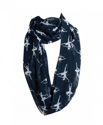 Etwoas Ballerina Print Infinity Circle in Fashion Scarves