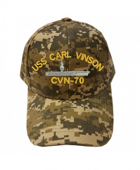 USS CARL VINSON CVN-70 Digital Camo Camouflage Military Baseball Cap Hat - C0185XQ50I0