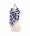 Sundayrose Women's Daisy Flower Floral Scarves Wrap Shawl - Blue - CP17X3OK7O5
