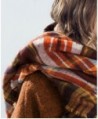 EFZQ Fashion Checked Lattice Plaid22 in Cold Weather Scarves & Wraps