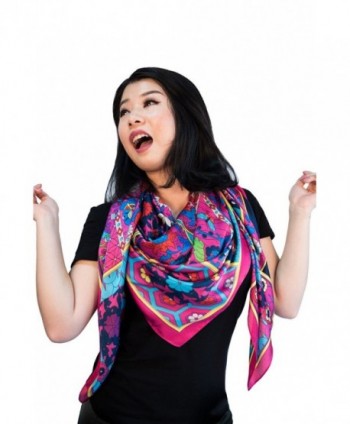 Amymode Womens Flowers Oversized Pashmina in Wraps & Pashminas