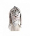 Women's Cozy Tartan Scarf Wrap Shawl Neck Stole Warm Plaid Checked Pashmina - Gray Pink - CL186L90OLT