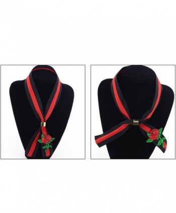 ALAIX Stylish Embroidery Neckerchief Women Black