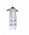 Music Note Scarf - Black and White Print: Gift for Music Teacher or College Student - C611YL8E3PH