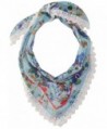 Steve Madden Women's Dolce Floral Triangle Neckerchief - Blue - C312NV6CI2S