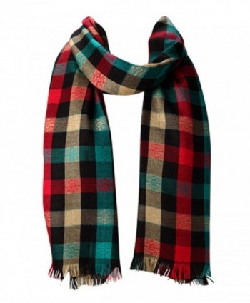 Amtal Women MultiColor Checkered Plaid Tartan Design all season Pashmina Scarf - CS11HQQBFV1