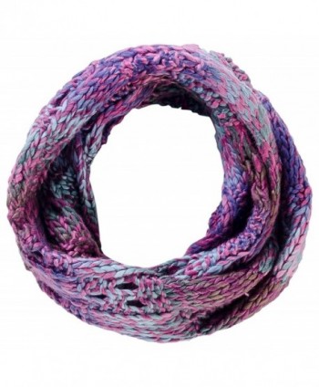 Tickled Pink Women's Luxurious Multicolored Knit Infinity - Purple - CW184WE3M5U