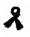 RW Chenille Long Soft Cozy Scarf - Black - CJ11USK6S6T