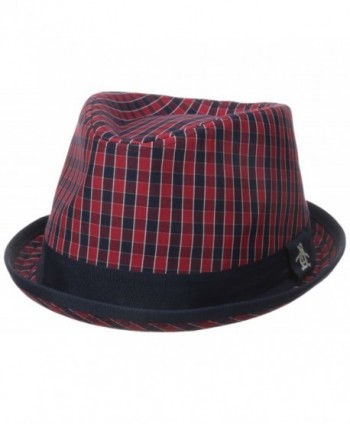 Original Penguin Men's Mini cheque Porkpie - Umbrella Red - CP12CHMB4RX