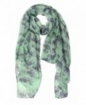 Peach Couture Chic Trendy Lightweight Animal Print Elephant Wrap Scarf Shawl - Mint - CJ11ZR3VC8V