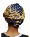 Orange African Print Ankara Pre tied in Fashion Scarves