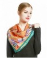 Scarf Square Scarfs Fashion Orange