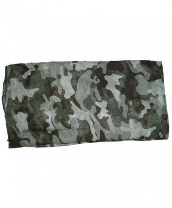 Ted Jack Lightweight Camouflage Greens in Fashion Scarves