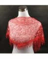 Iusun Tassel Burntout Triangle Mantilla in Wraps & Pashminas