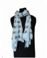 Pamper Yourself Now Women's Beagles Long Scarf - Blue - CA12I83Y1WZ