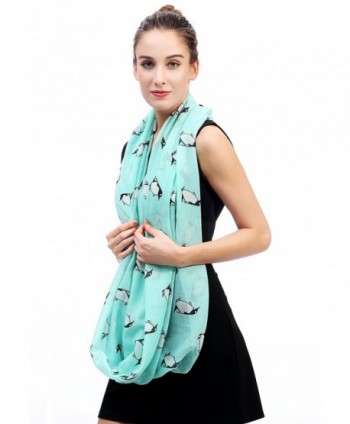 Lina Lily Penguin Infinity Womens in Fashion Scarves