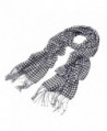 Classic Premium Houndstooth Oblong Fringe in Fashion Scarves