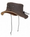 N'Ice Caps Adults Unisex Distressed Denim Reversible and Adjustable Sunhat - Olive / Tan - CL12E1L72GF