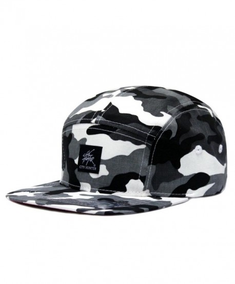 City Hunter Cn580 Camouflage All Over 5 Panel Biker Hat (4 Colors) - City Camo grey - CM11JAGSH1Z