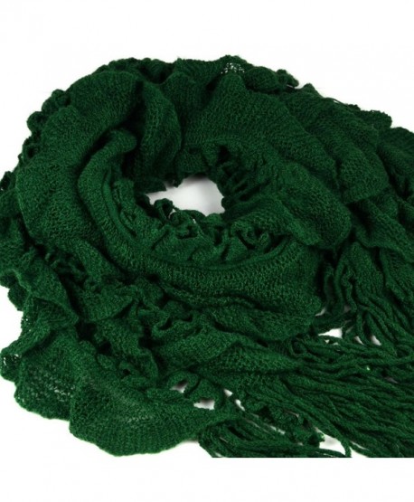 HUAN XUN Knitting Tassels Fashion - Ruffle & Weave - Green - CT11EHP8WFB