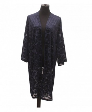 Velvet Kimono Sleeve Cardigan Shawls