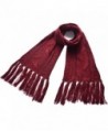 Royal Journey Women's Fashion Knit scarf Long Shawl Soft Winter Warm Infinity Scarf - Claret-red - CK12MYAT7T2