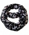 Infinity Cute Cat Print Viscose Scarf CSJ-L-18A (Black) - " Black " - C711YLBGP37