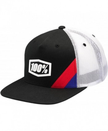 100% Men's Cornerstone Trucker Hats - Black - CS12NBXISKA
