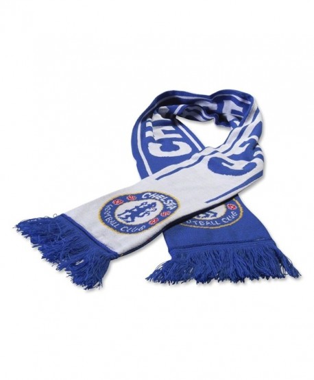 Chelsea FC Woven Winter Scarf (Reflux Blue/White) - C211P6LXV3D