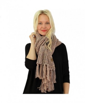 2tone Super Chunky Thick Fringe in Fashion Scarves