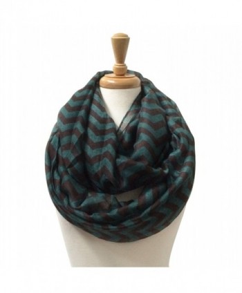 Paskmlna Zigzag Chevron Soft & Lightweight Loop Infinity Scarf - zigzag6 - CU12BLURZAV