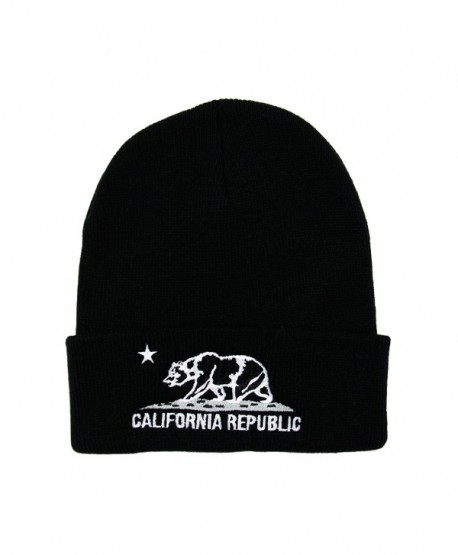 RW California Republic Cuff Knit Beanie - Black/White - CW128B8AJ13