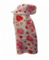 New Company Womens Valentines Day Hearts Scarf - White - One Size - CR11IUGECD9