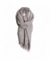 Heather Gray Solid Cozy Color Womens Fashion Warm Winter Blanket Scarf Scarves - CW1877EOZ9T