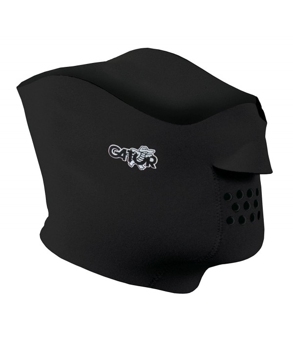 Gator Sports Fleece Lined Face Protector - Black - CU116FTJQWZ