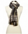 Echo Women's M-Soft Boucle Plaid Woven Scarf - Black - CM11ESB54O1