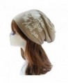 Aivtalk Unisex Ski Hat Wrinkle Knit Crochet Hat Slouch Beanie Cap Beret - Khaki - CO126P63NTT