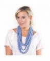 BANDED- Layers Inifinity Scarf Wrap - Periwinkle - CG12E04OZJ5