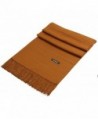 JAKY Global Cashmere Scarf Pashminas Wraps Shawl Super Soft Warm 78" x 27" Scarves Women Men - Dark Camel - CD188GOUH4X