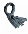 Yesno Women Large Long Scarves Wraps Poncho Shawl for Dress Casual 100% Cotton Spring - Acid Blue - CZ17XHQRDC5