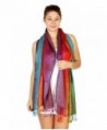 SERENITA Multi color Rainbow Pashmina in Wraps & Pashminas