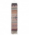 Capelli New York navajo stripes brushed woven blanket scarf With fringe - Warm Combo - CP124SD4I09