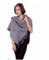 70" Long Pashmina Shawl Wraps Lambswool Scarf for Women Gift Box Idea - Grey - CX128S9N0VR