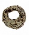 Nollia Yellow Brown Musical Note Infinity Viscose Scarf - CC12MAOG2I3