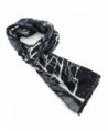 Faskelin Long Soft Women Scarf Warm Comfortable Winter Scarf Wrap Shawl for Women - Grey & Black - CG186H9E62N